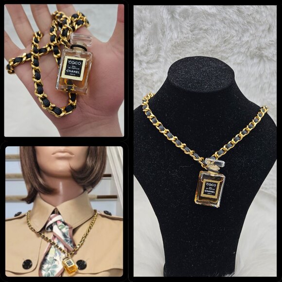 Chanel Coco Perfume Motif Fashion Necklace - Picture 3 of 16